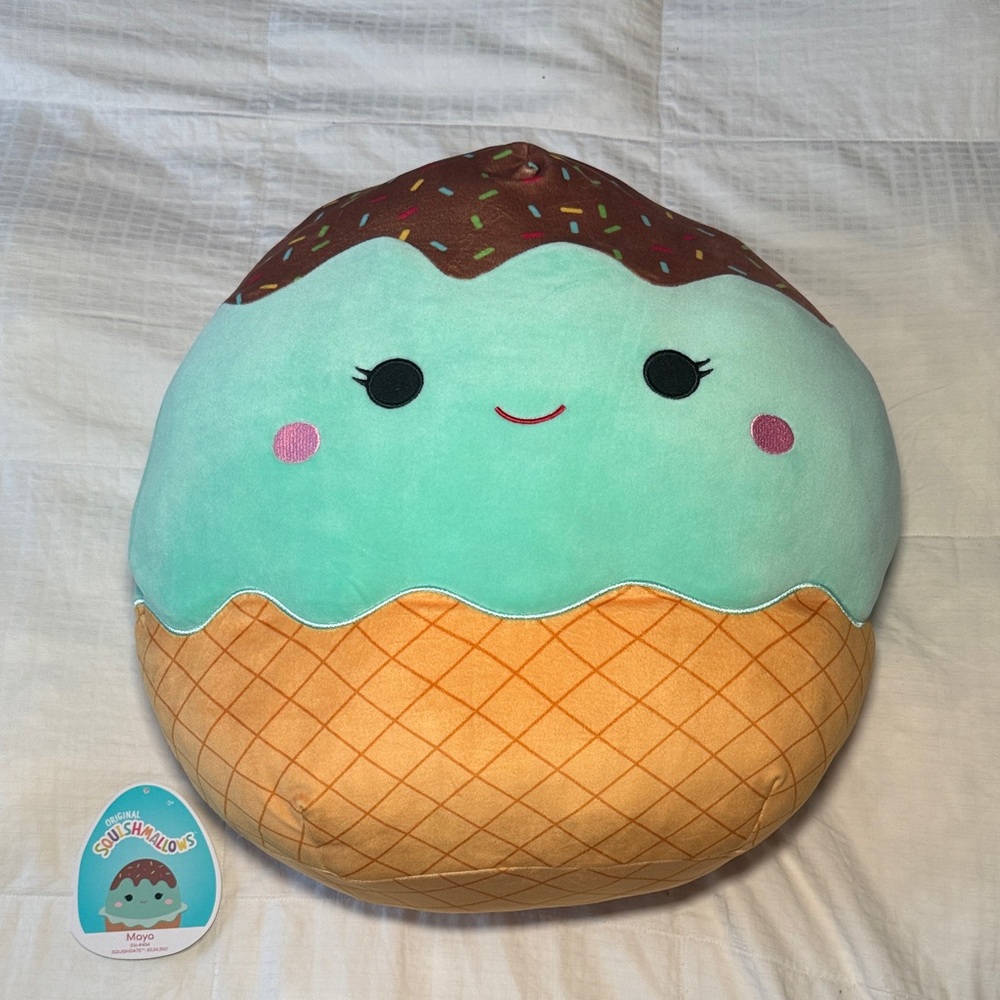 16” Original Squishmallows Maya - Mint Chocolate Ice Cream New
